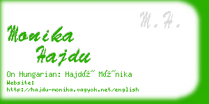 monika hajdu business card