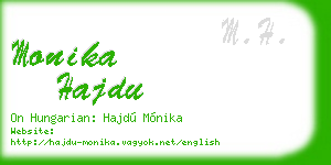 monika hajdu business card